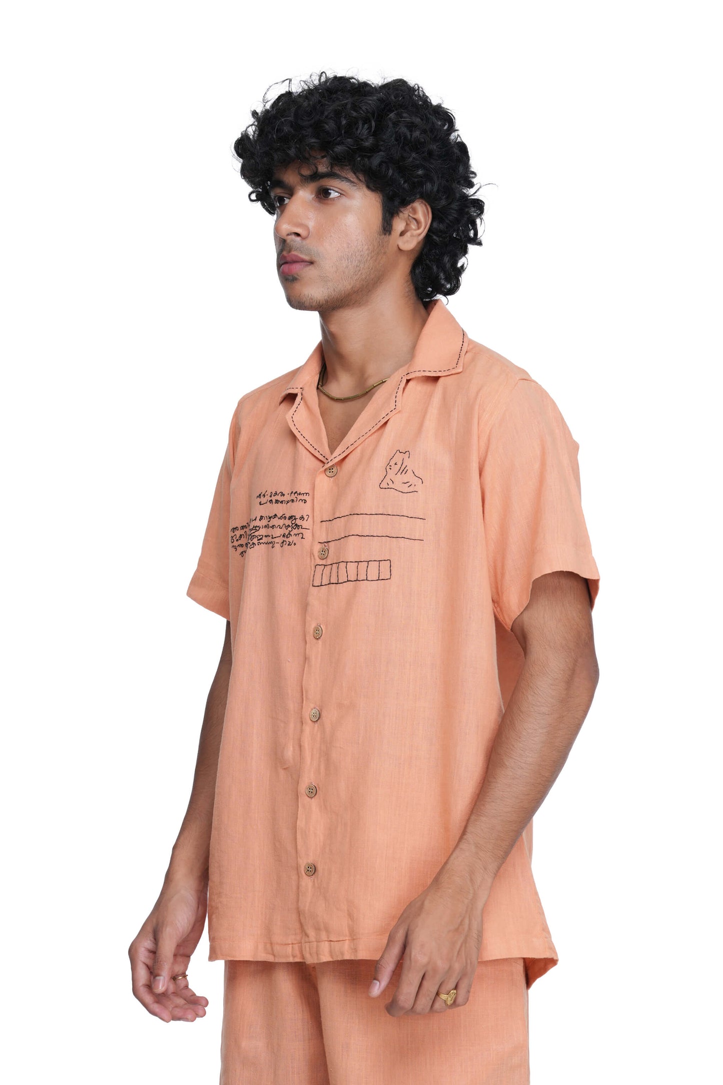 Anchal Kathu Shirt Peach
