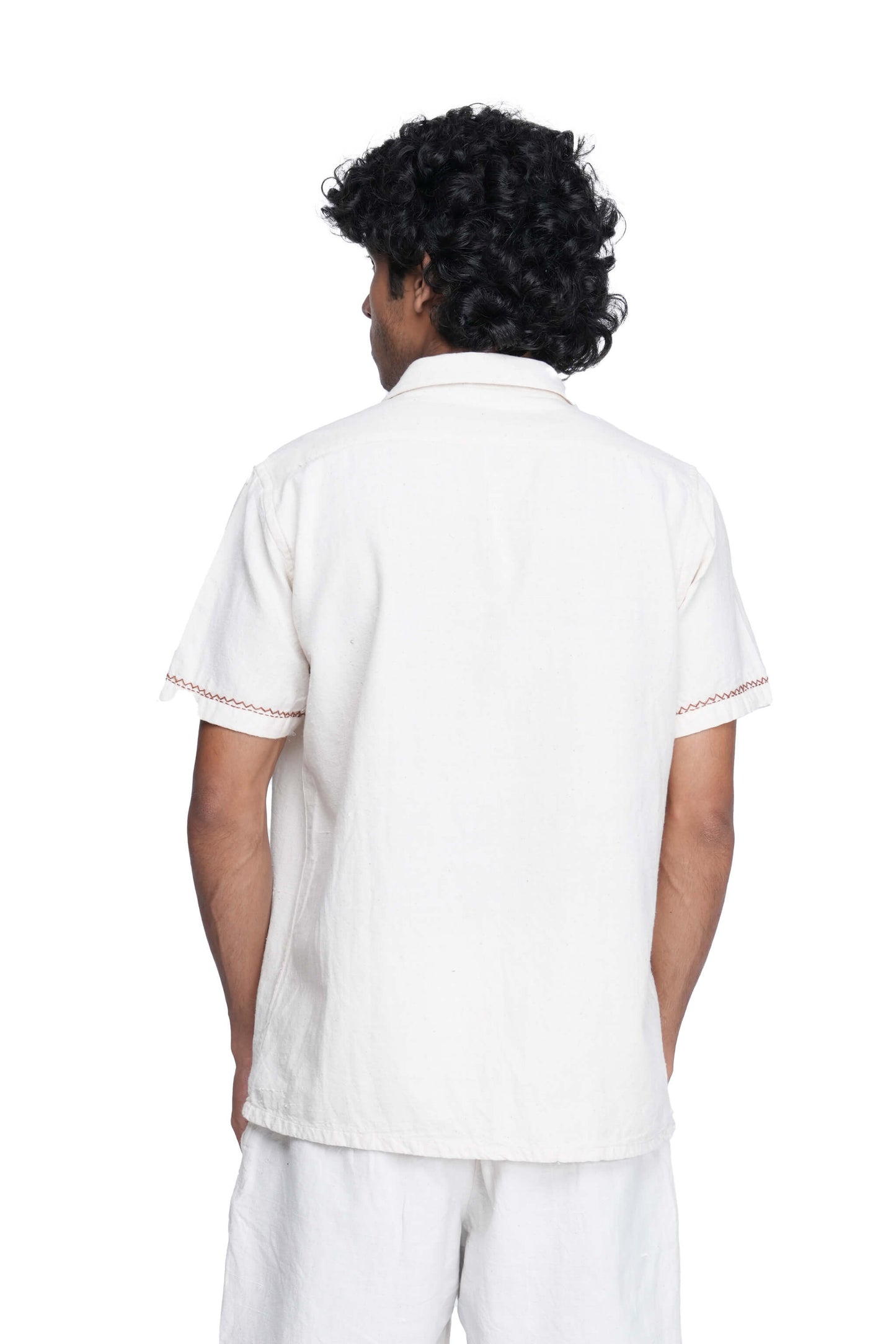 Hand Embroidered Star Anise Minimal Shirt