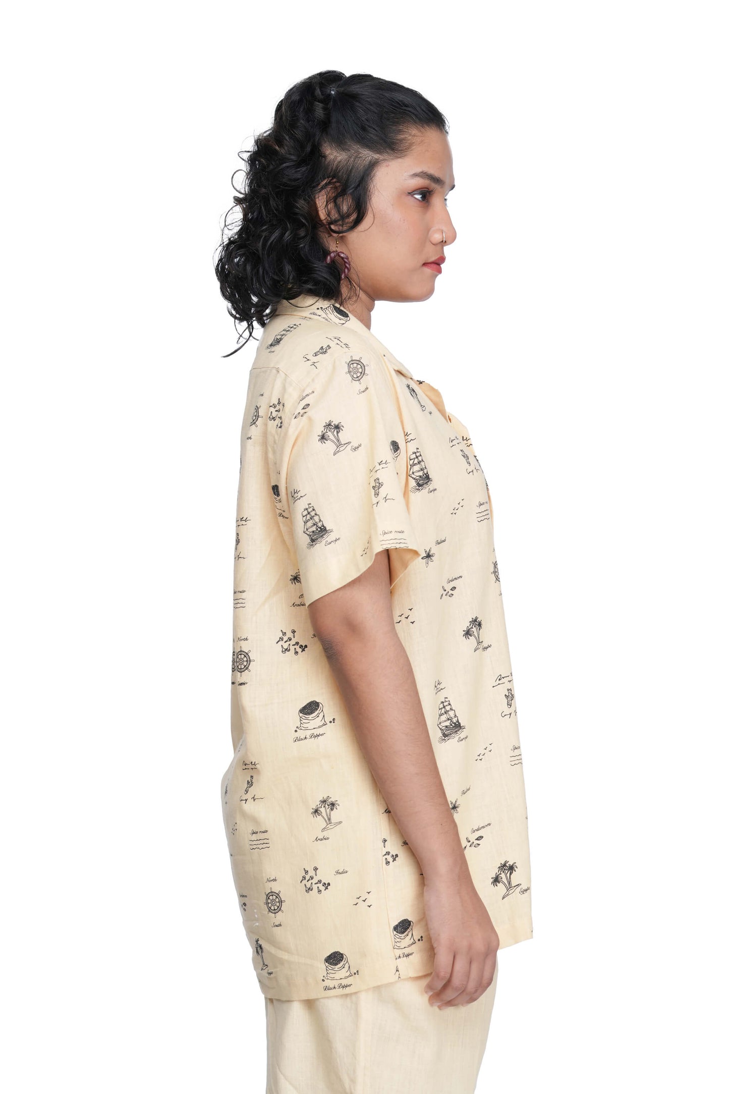 Spice map unisex handloom cotton Shirt