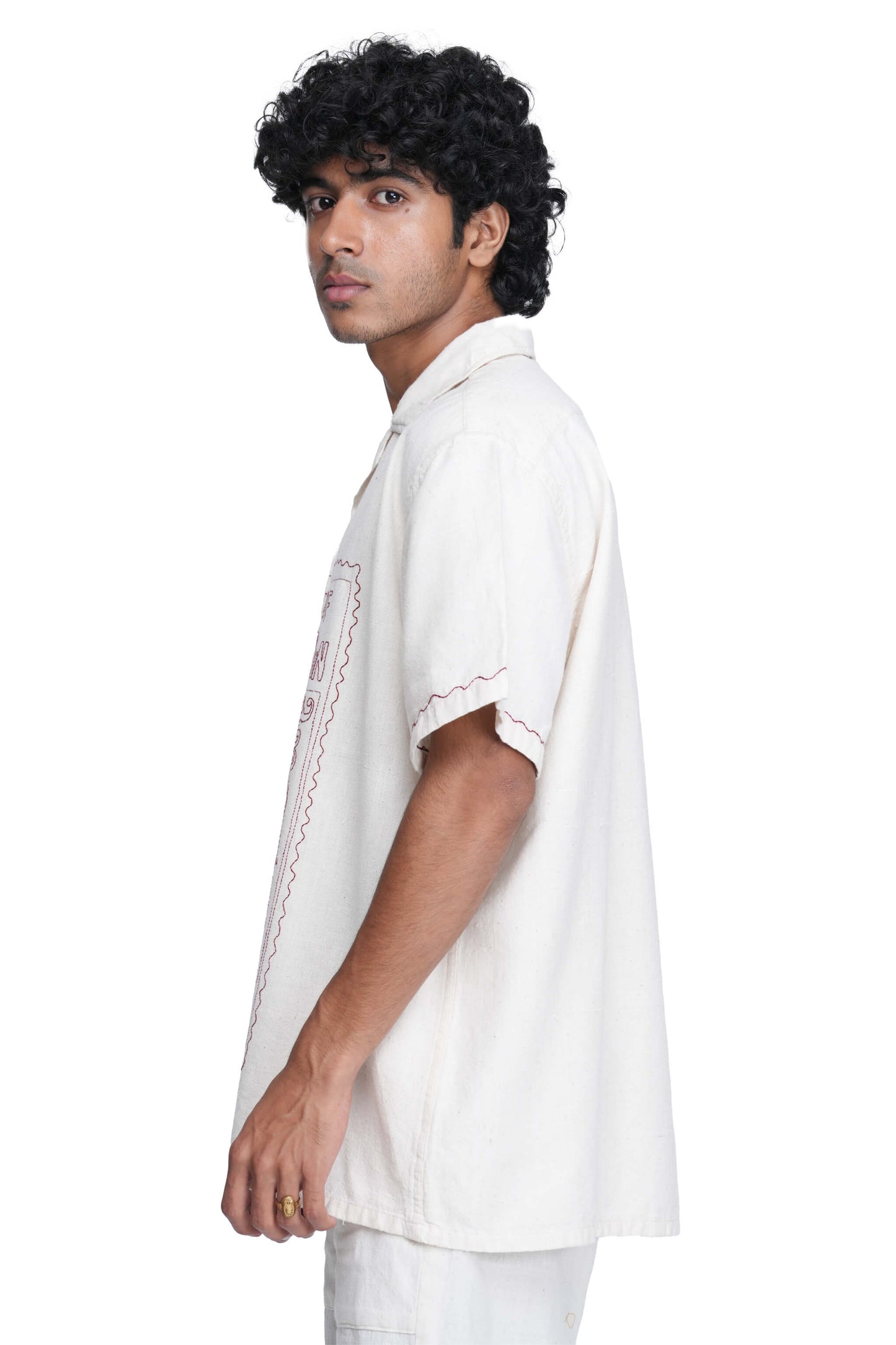 Shankhu Two Pies Hand Embroidered Shirt