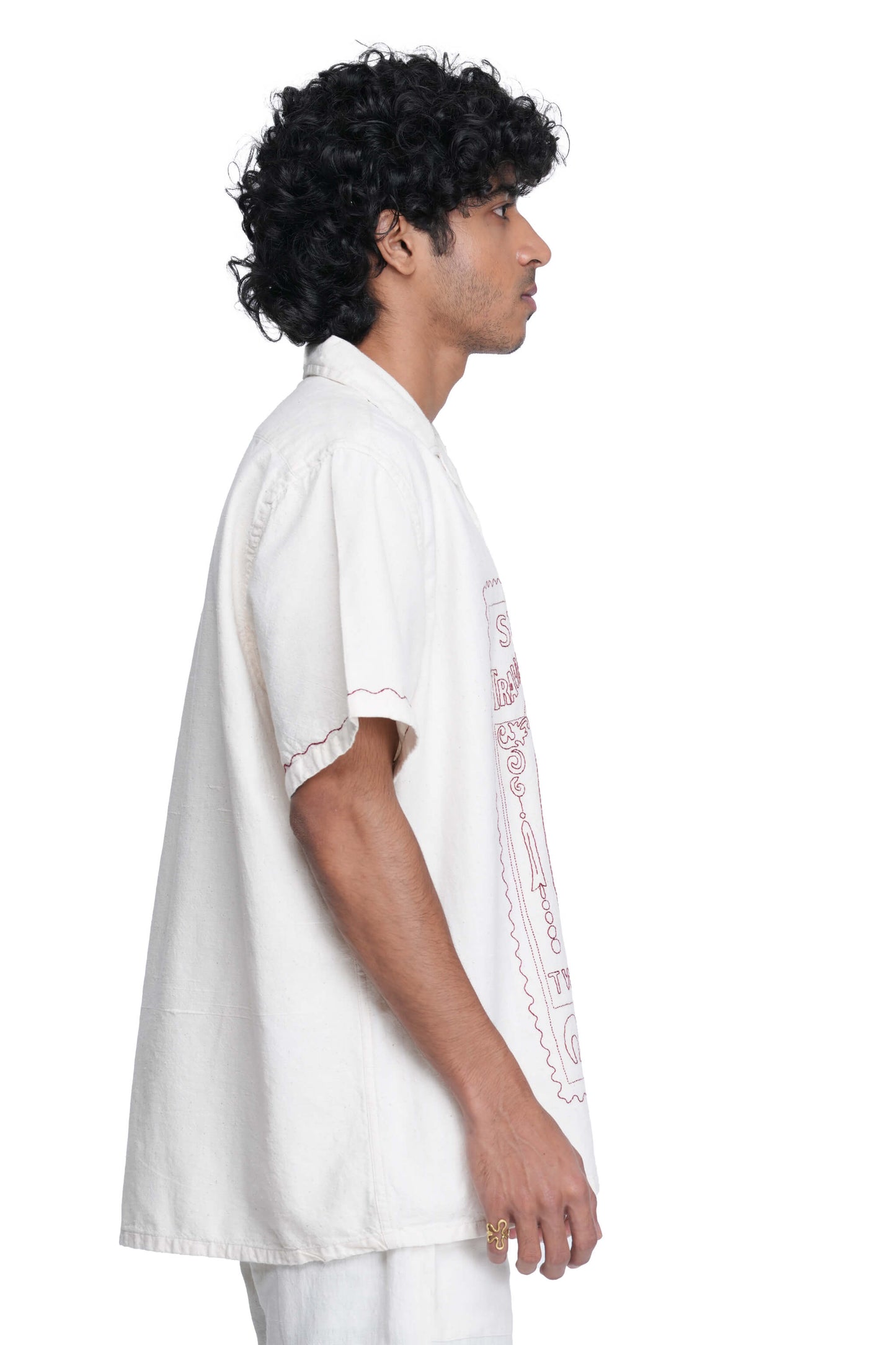 Shankhu Two Pies Hand Embroidered Shirt