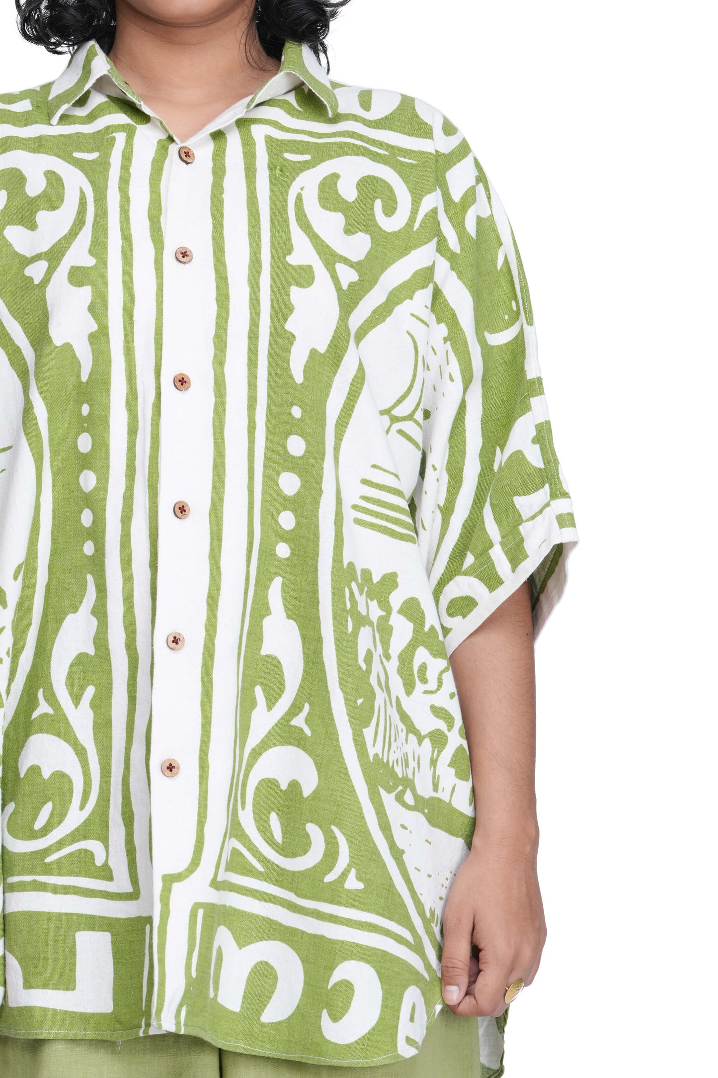 Four Pies Matcha Green Shirt.