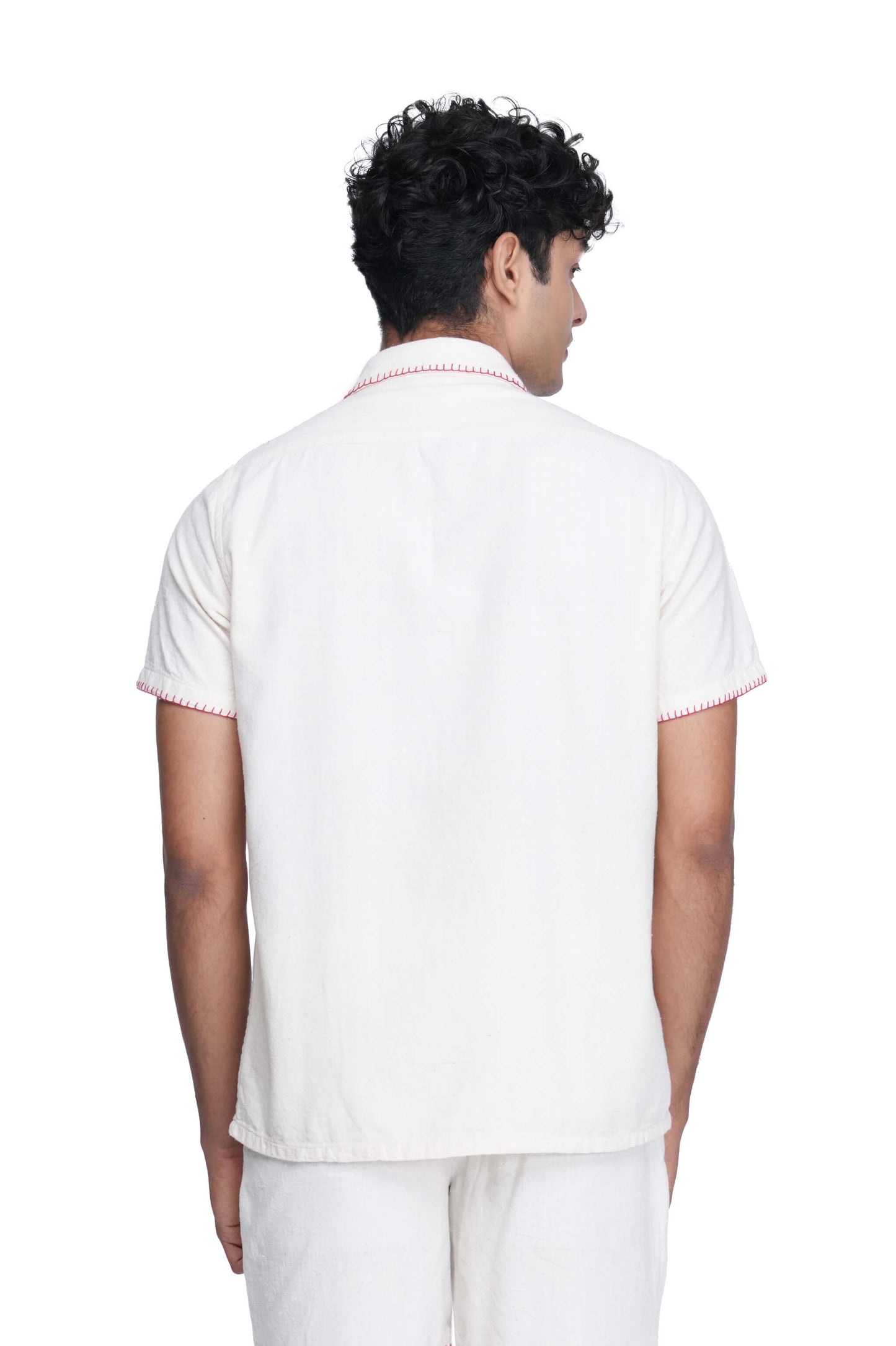 Hand Embroidered Unisex Chilli Handloom Shirt