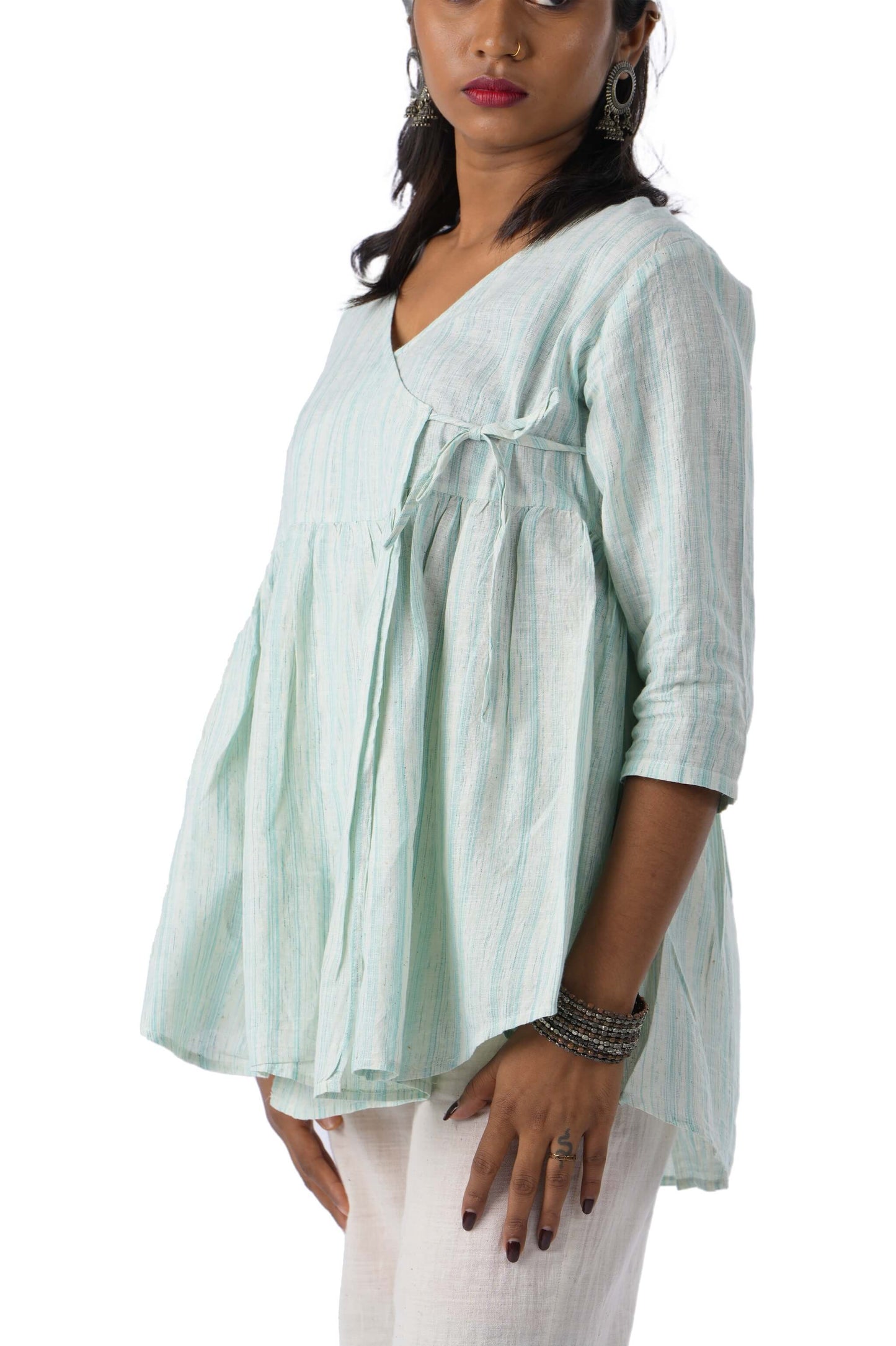 Light Blue wrap top