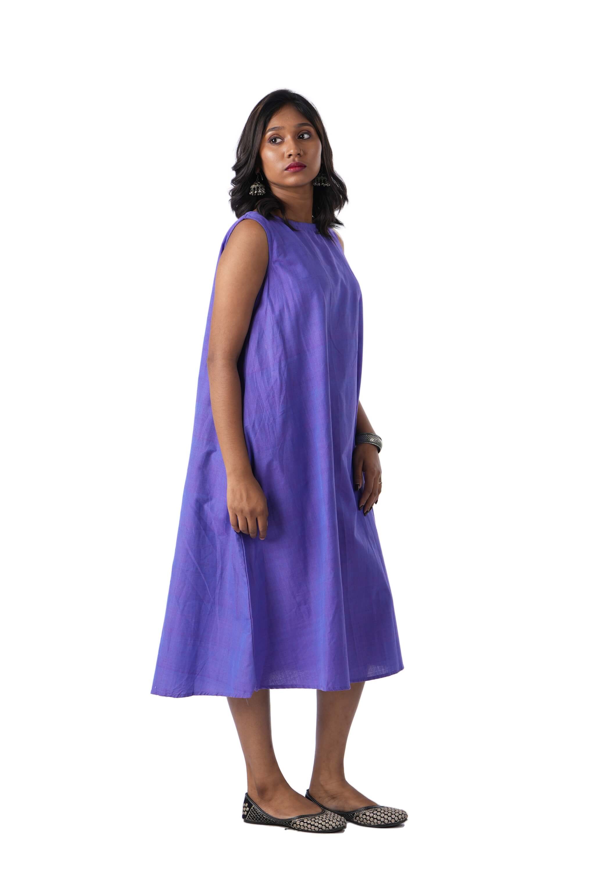 Violet Sleeveless dress – Suee Sewing Tradition