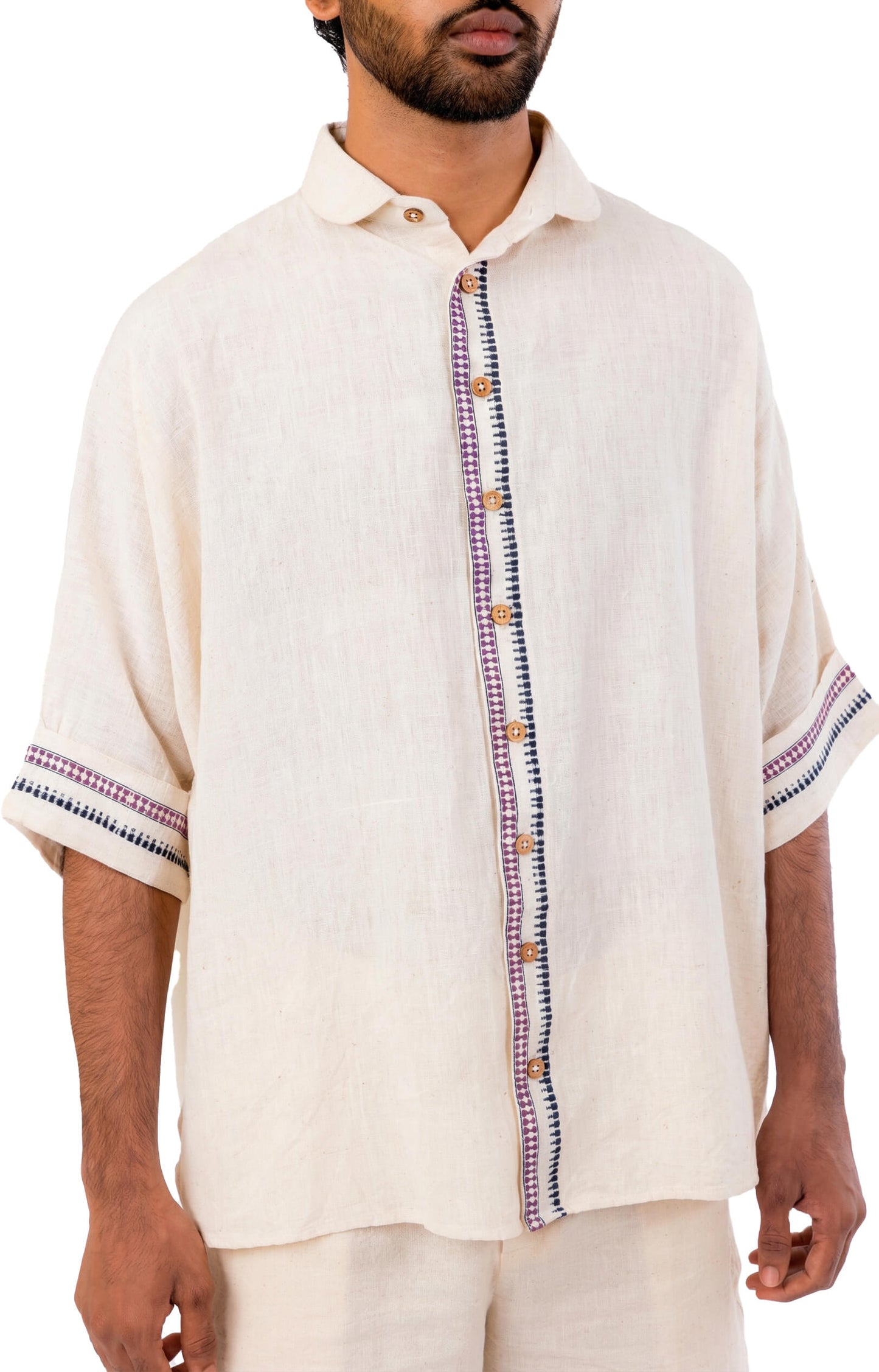 Purple Kuppadam Shirt