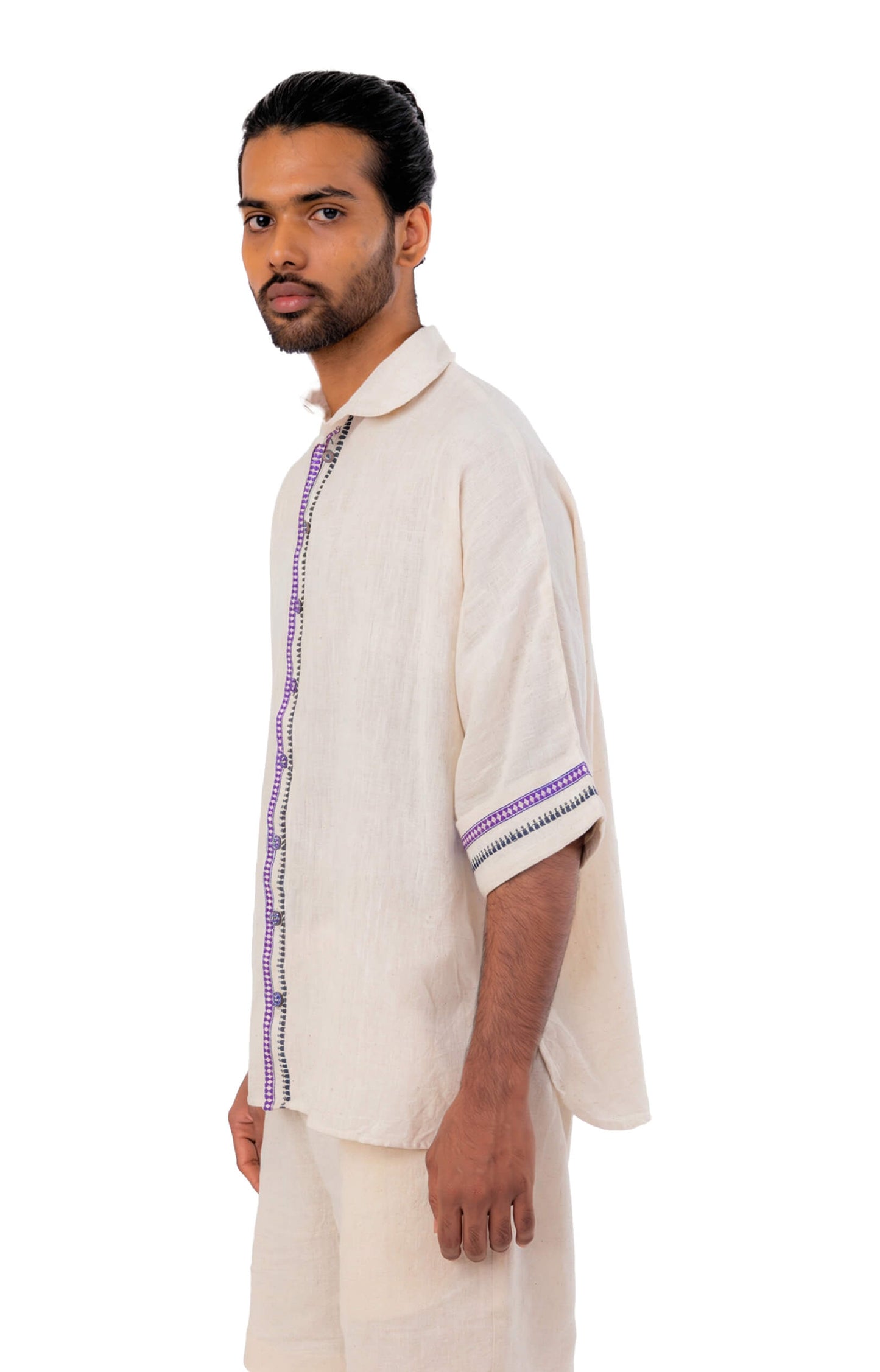 Purple Kuppadam Shirt