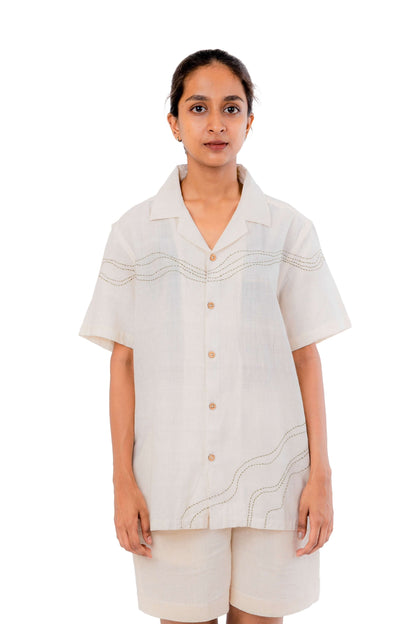 Kantha Work Handloom Unisex Shirt