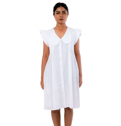 Peter Pan Collar Handloom Dress