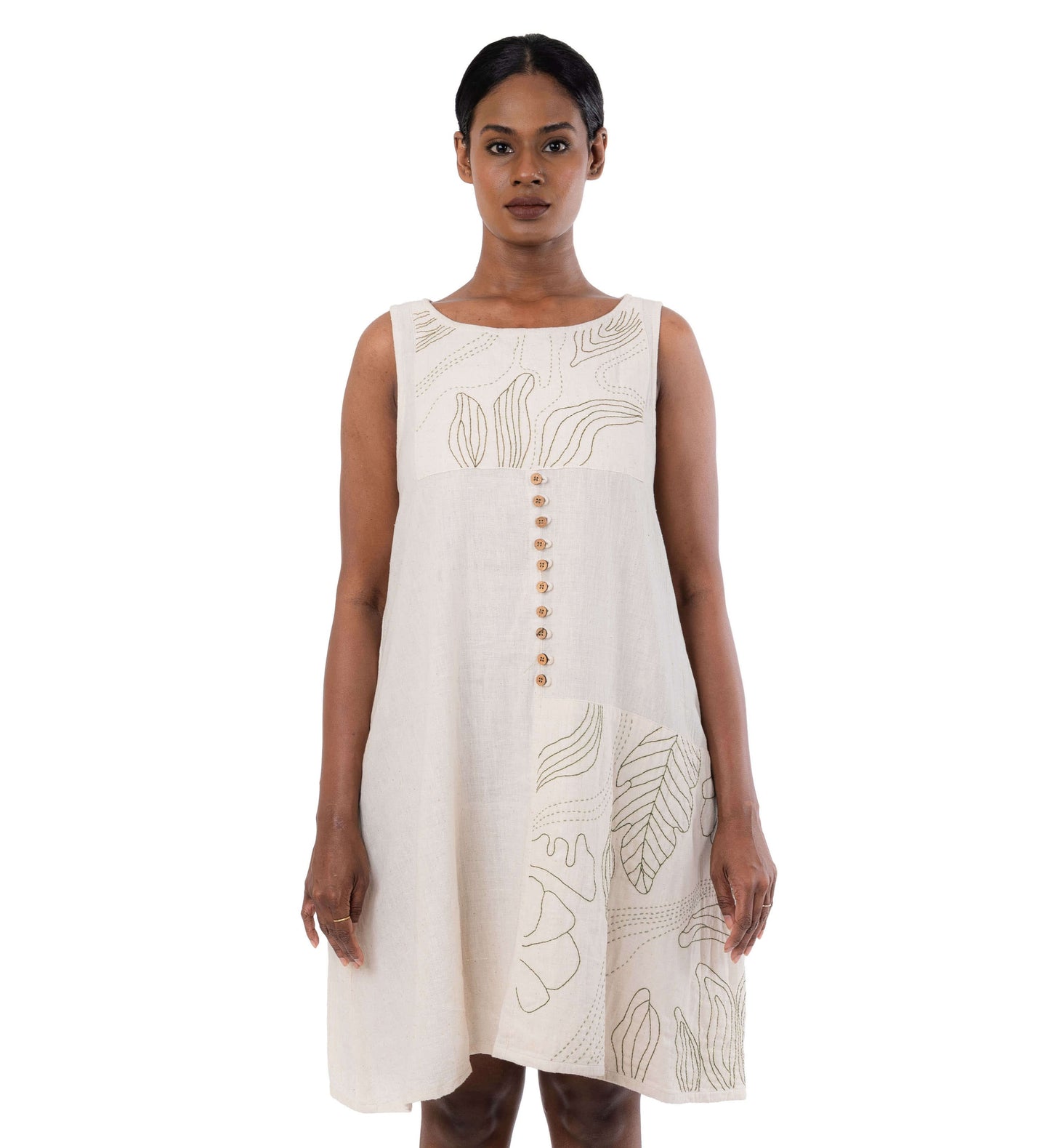 A-Line Hand embroidered Dress