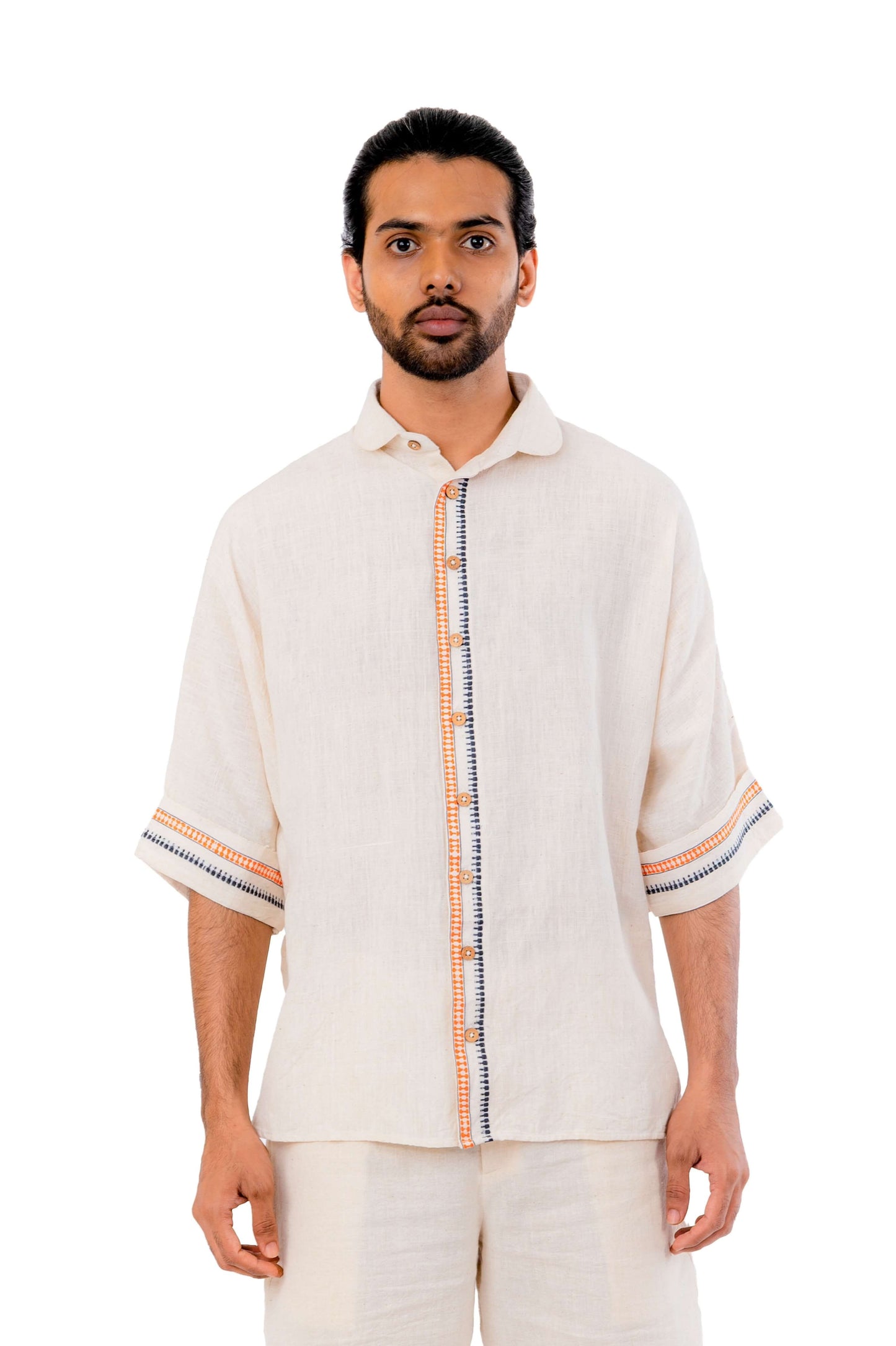 Orange kupadam shirt