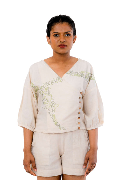 Green Hand Embroidered Tunic