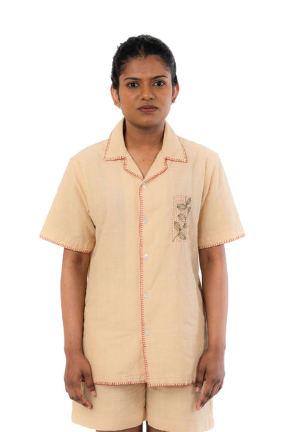 Hand Embroidered Patel Handloom Shirt