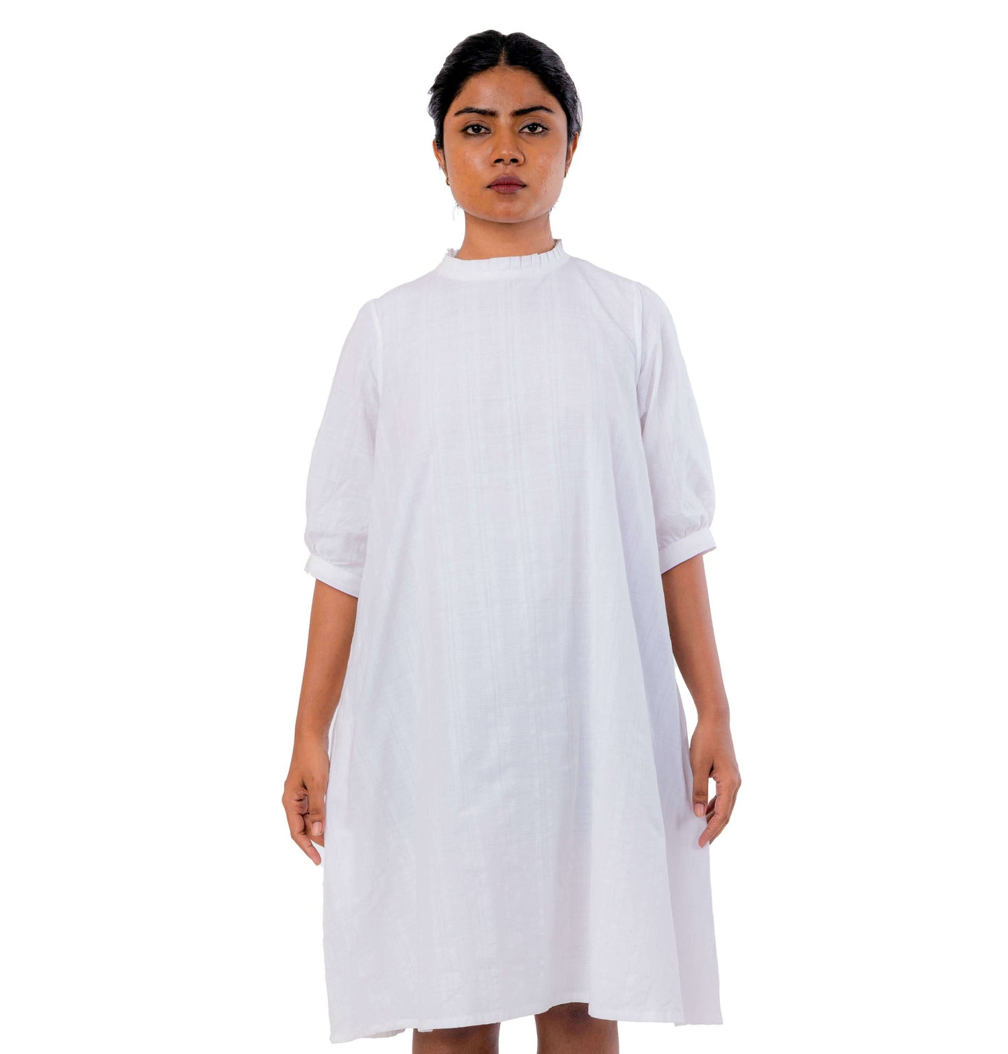 White Handloom Dress