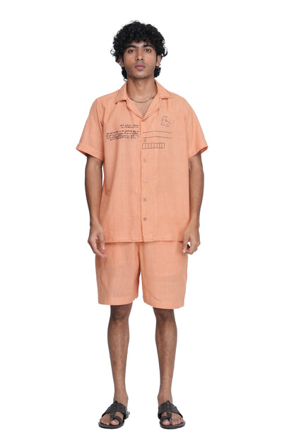 Anchal Kathu Shirt Peach