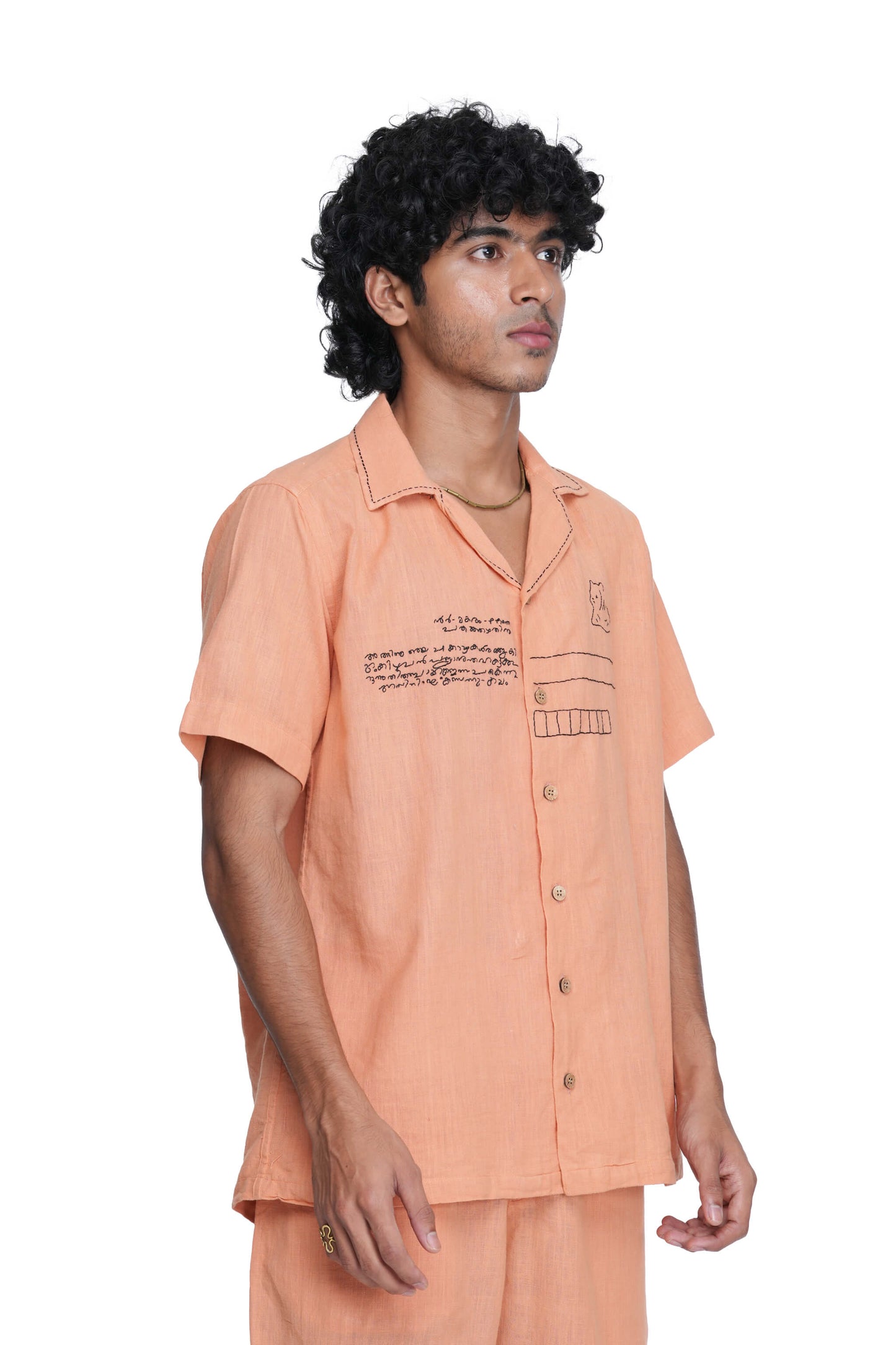 Anchal Kathu Shirt Peach
