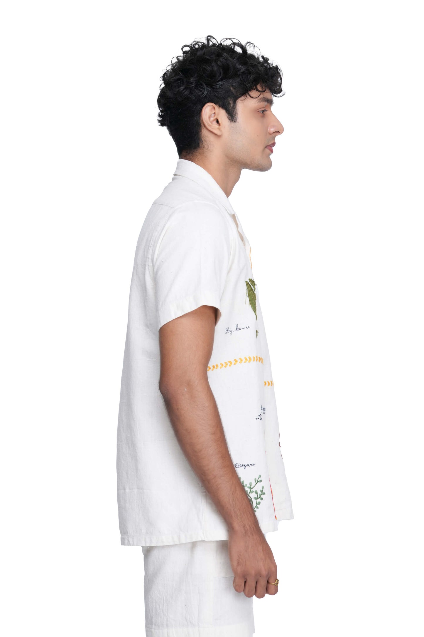 Hand Embroidered Kerala Spice Trail Patch Handloom Unisex Shirt