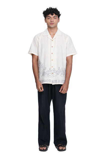 Elephant Cart Stamp Shirt
