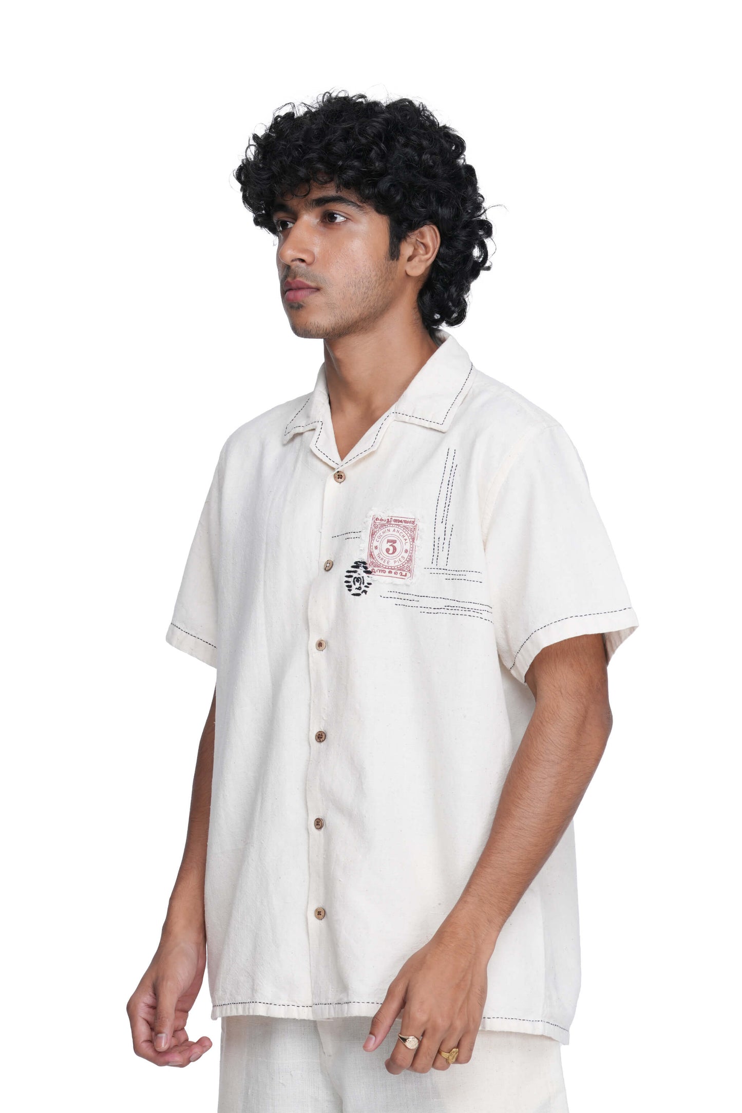 Vintage Stamp Patch Shirt