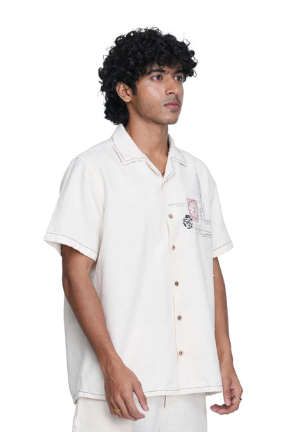 Vintage Stamp Patch Shirt