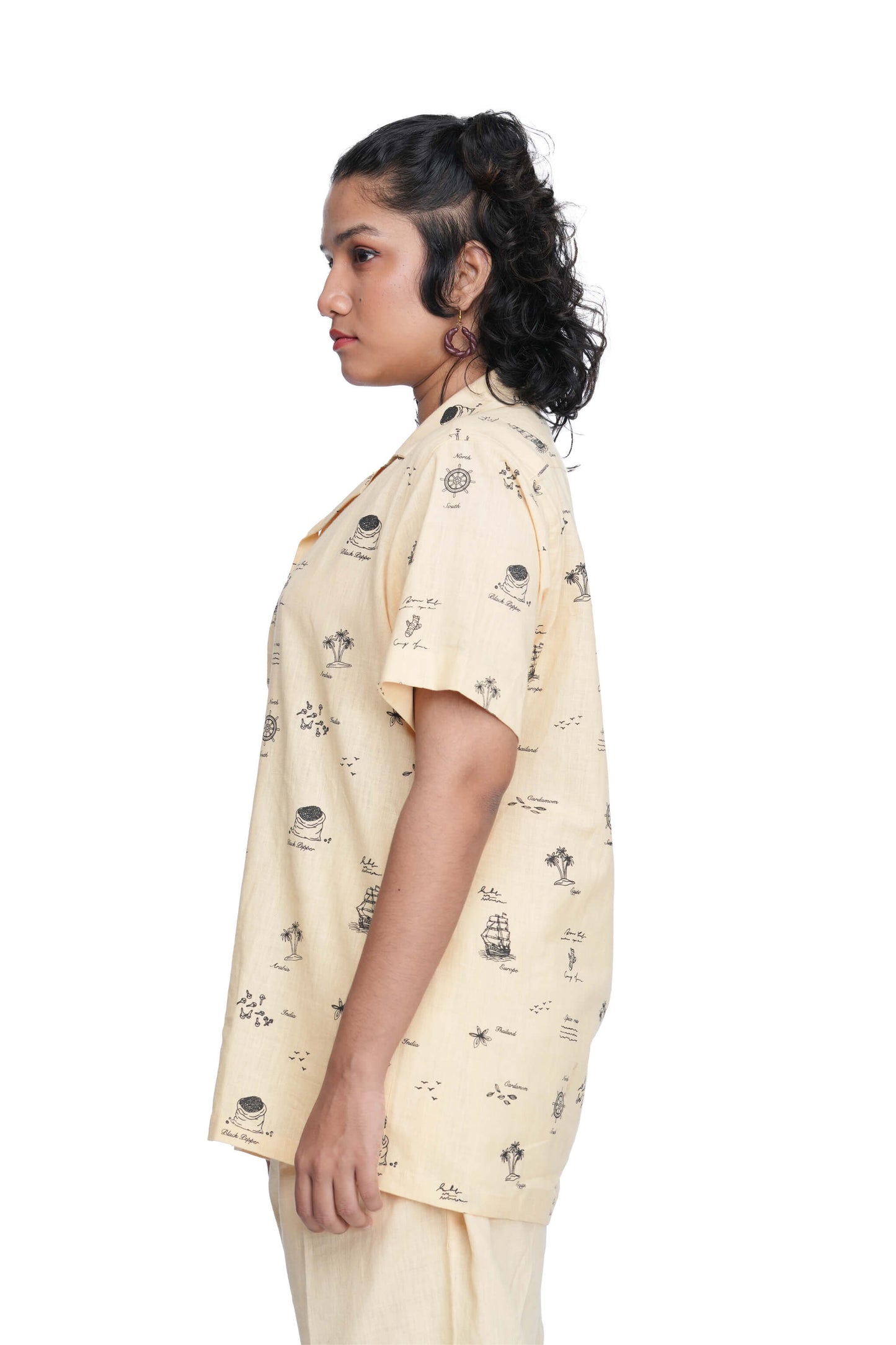 Spice map unisex handloom cotton Shirt