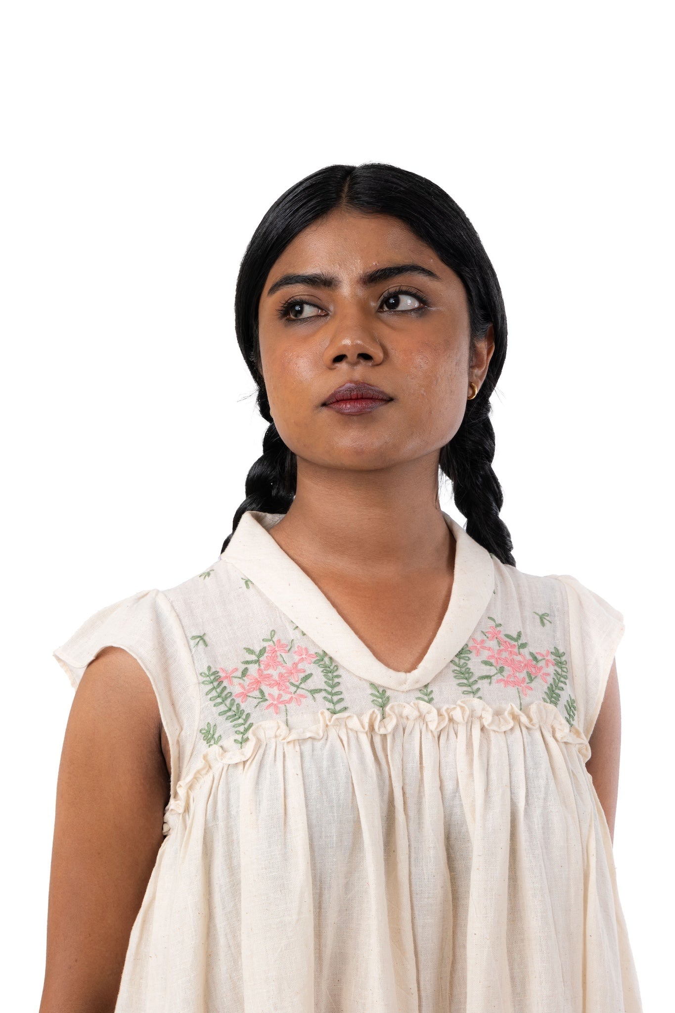 Organic Cotton Hand Embroidered Frock