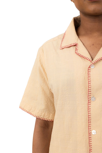 Hand Embroidered Patel Handloom Shirt