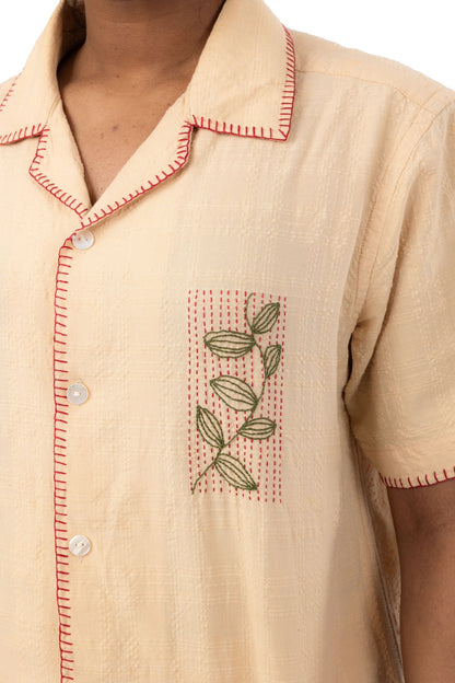 Hand Embroidered Patel Handloom Shirt