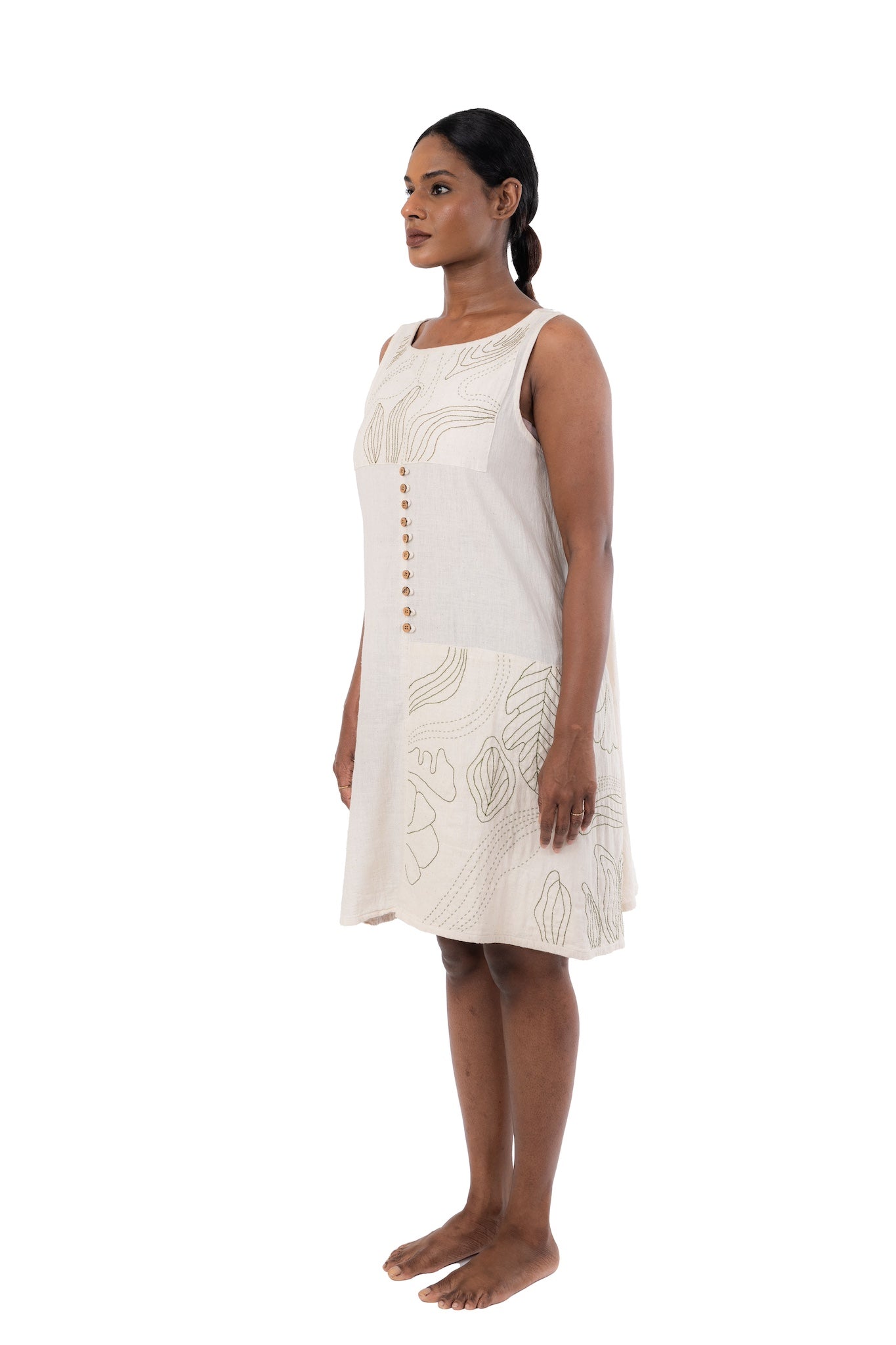 A-Line Hand embroidered Dress