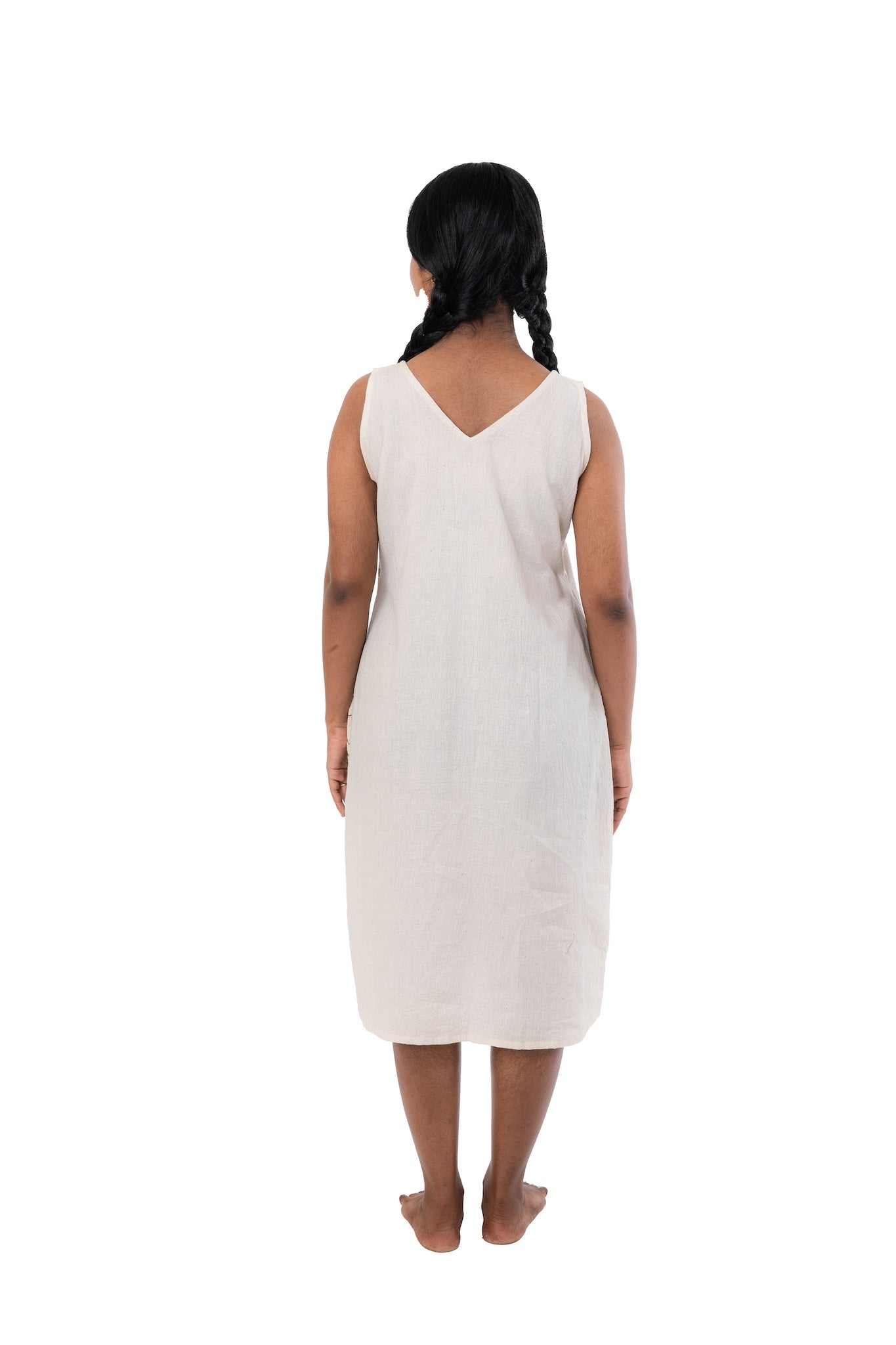 Hand Embroidered Organic Cotton Dress