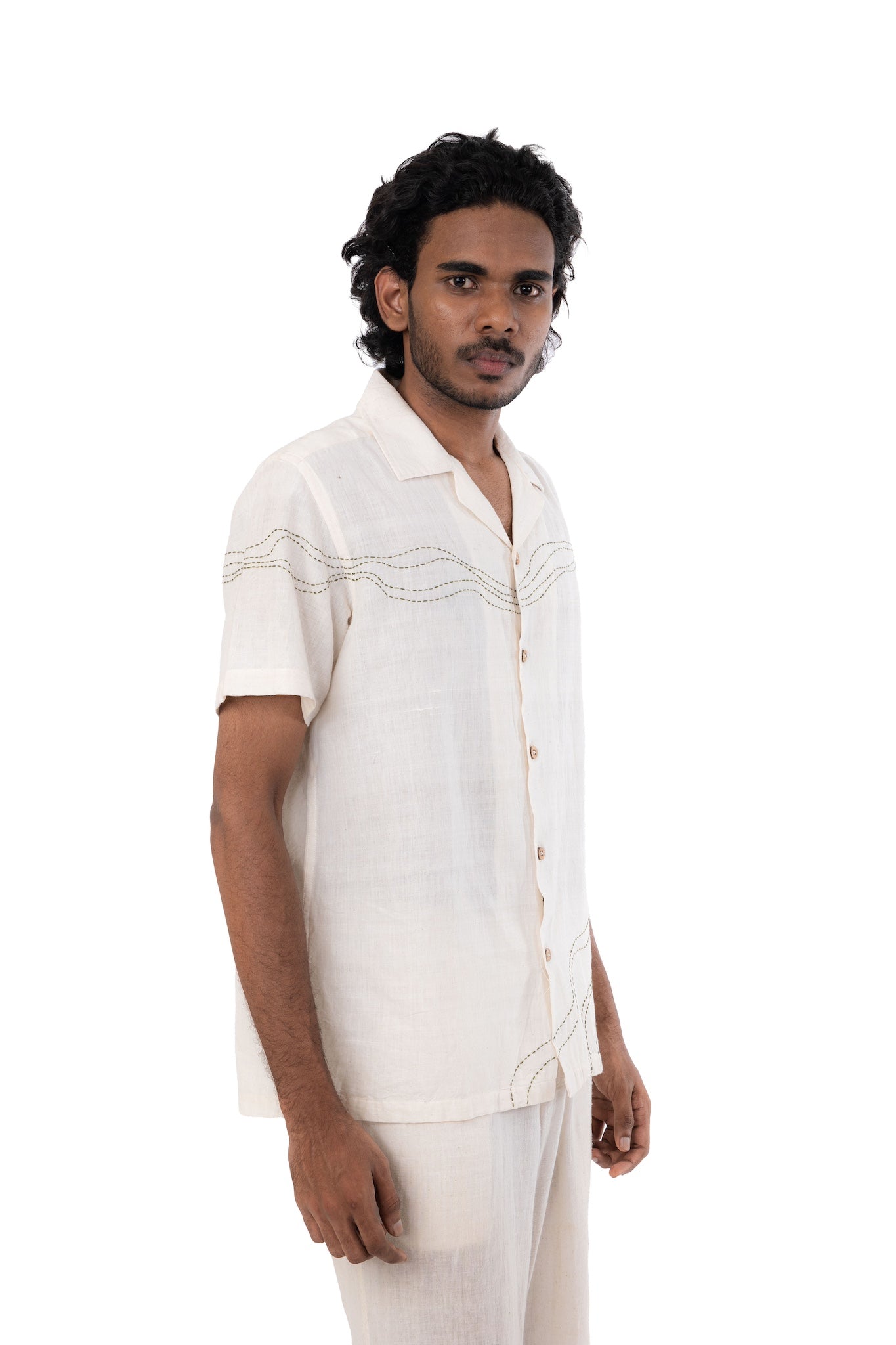 Hand Embroidered Handloom Shirt