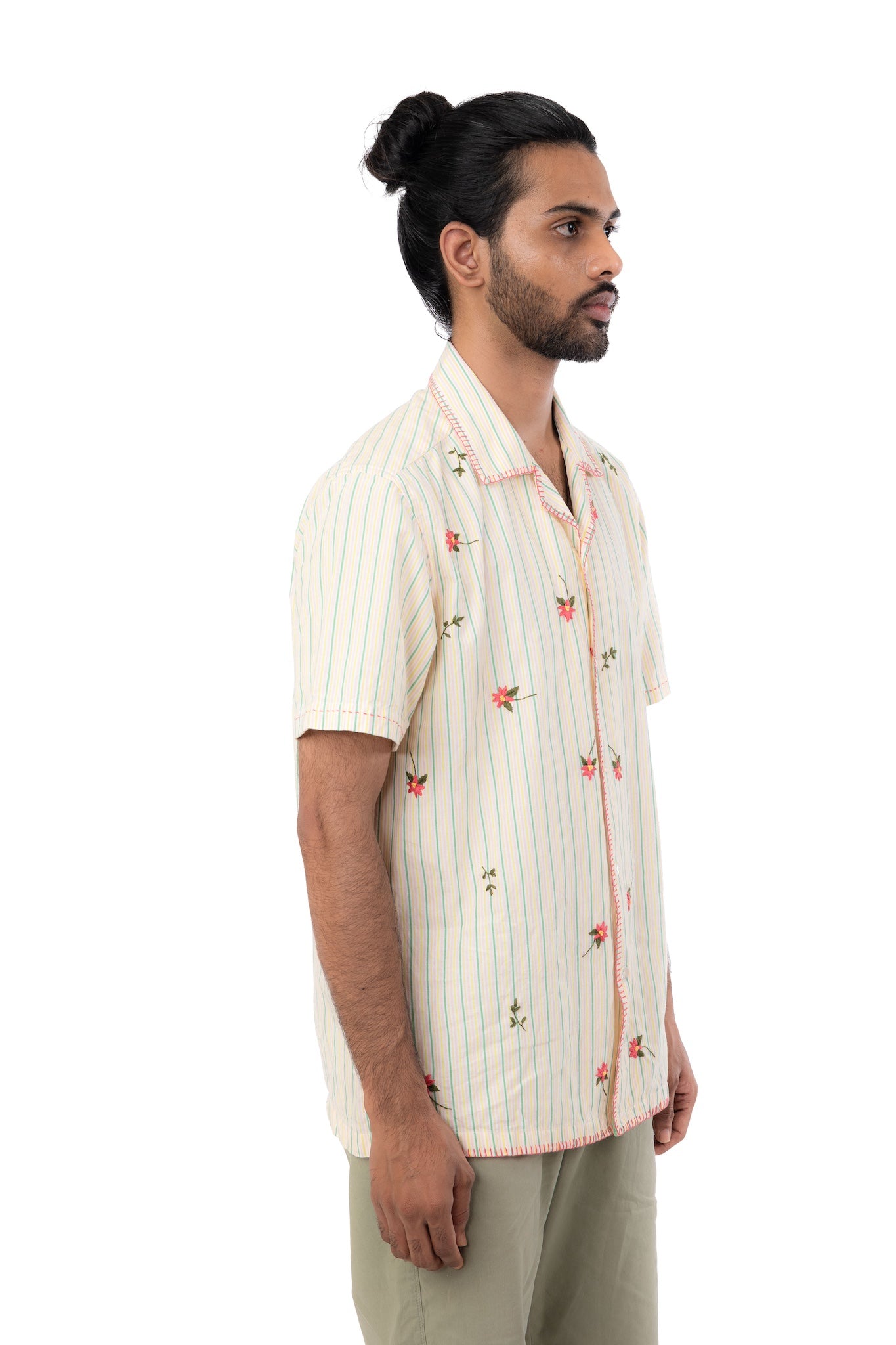 Hand Embroidered Handloom Shirt