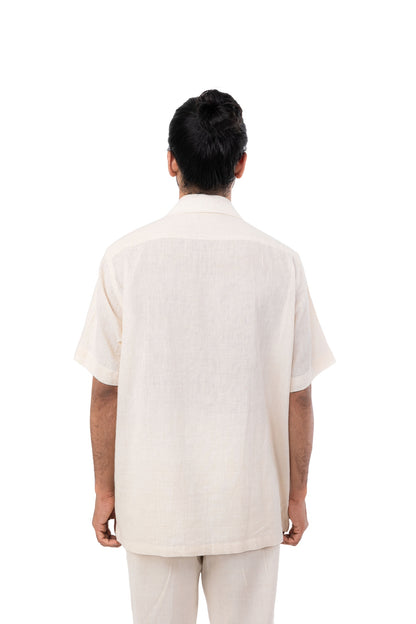 Organic Cotton Mirror Embroidery Shirt