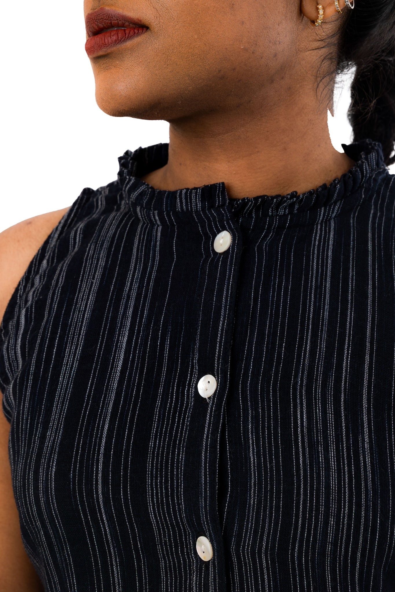 Handloom A-line Button Down Dress