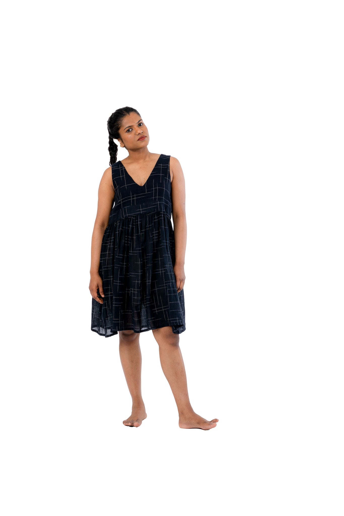 Handloom Cotton Crepe Dress