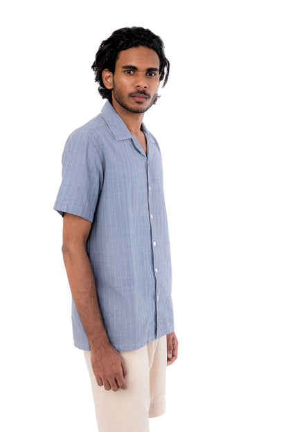 Handloom Grey Stripes Shirt