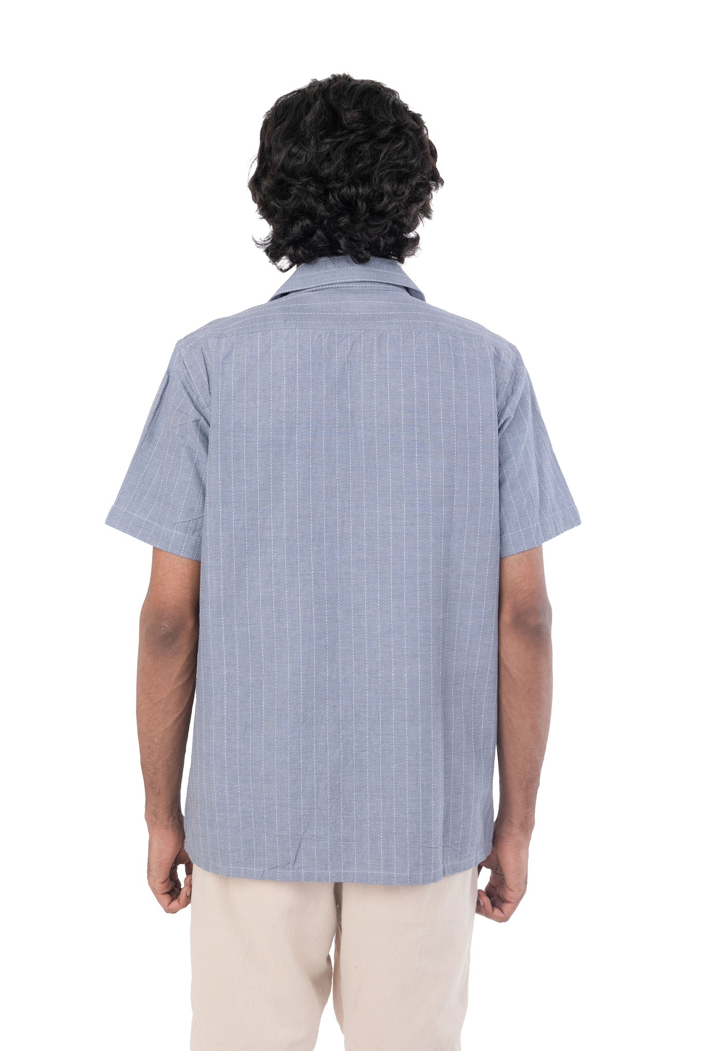 Handloom Grey Stripes Shirt