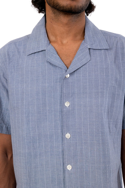 Handloom Grey Stripes Shirt