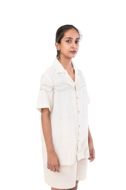 Kantha Work Handloom Unisex Shirt