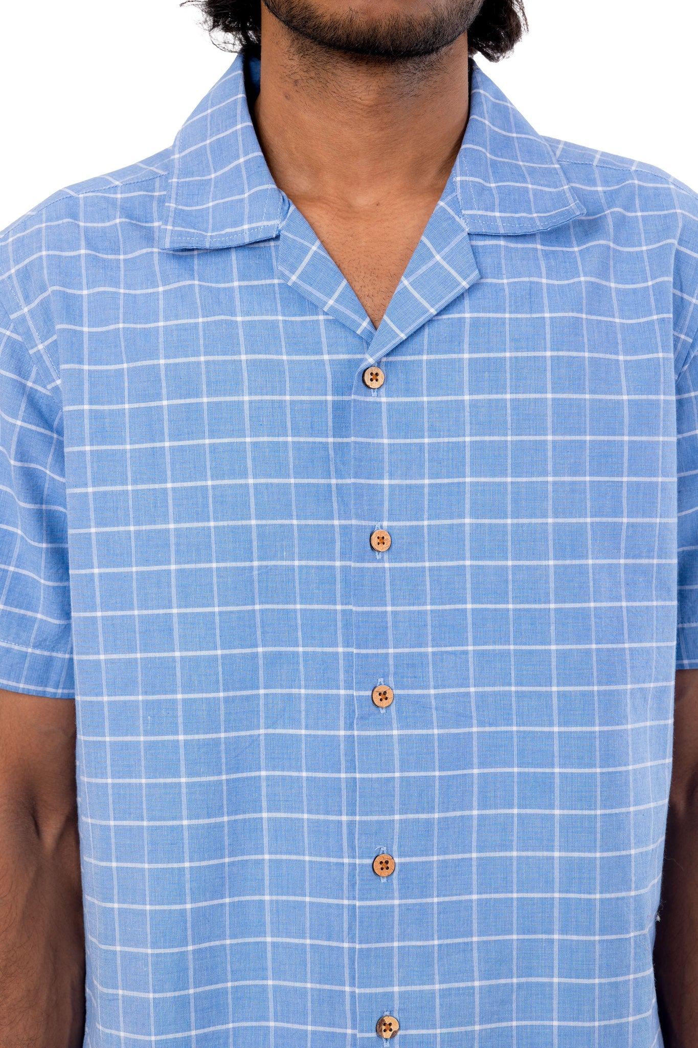 Blue Check Handloom Shirt