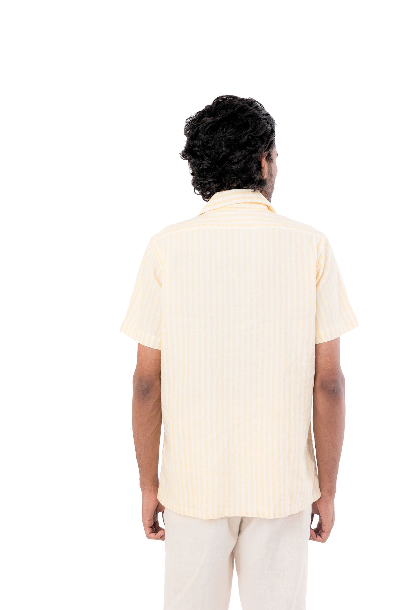 Yellow Stripes Handloom Shirt