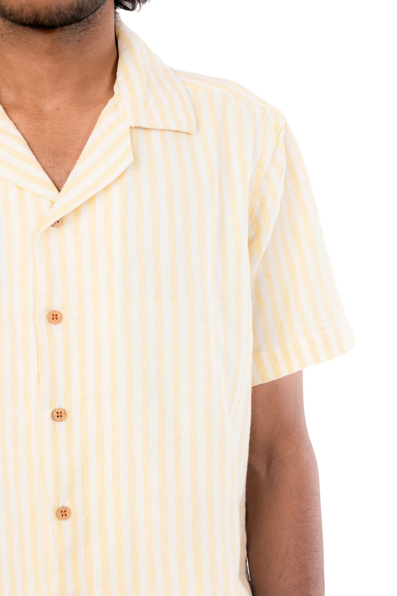 Yellow Stripes Handloom Shirt