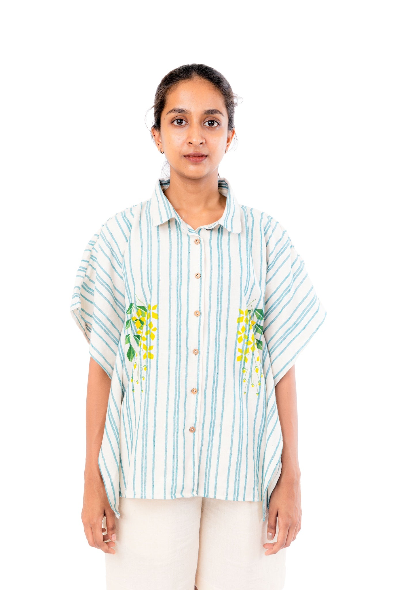 Handloom Cotton Kaftan Shirt