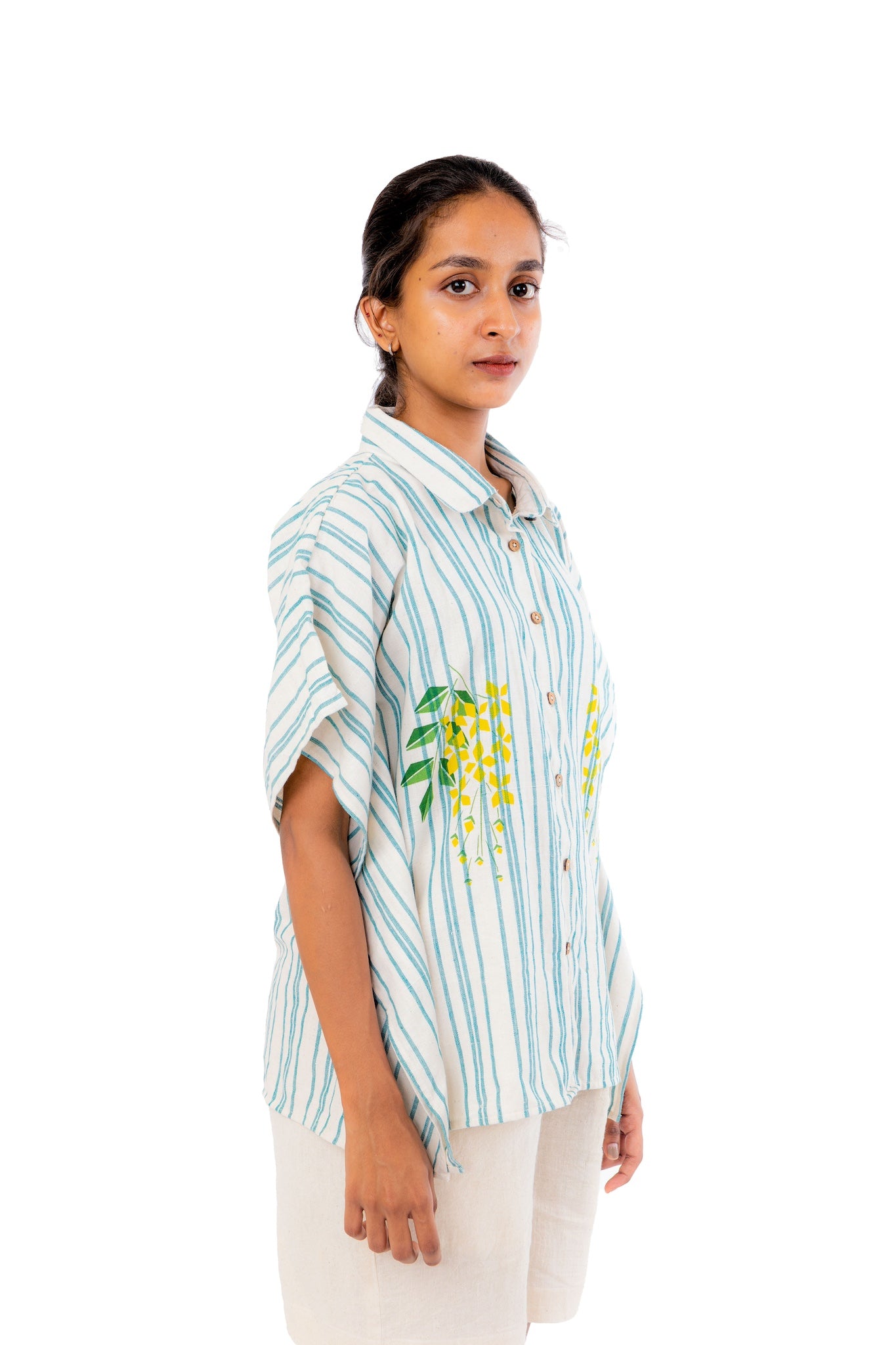 Handloom Cotton Kaftan Shirt