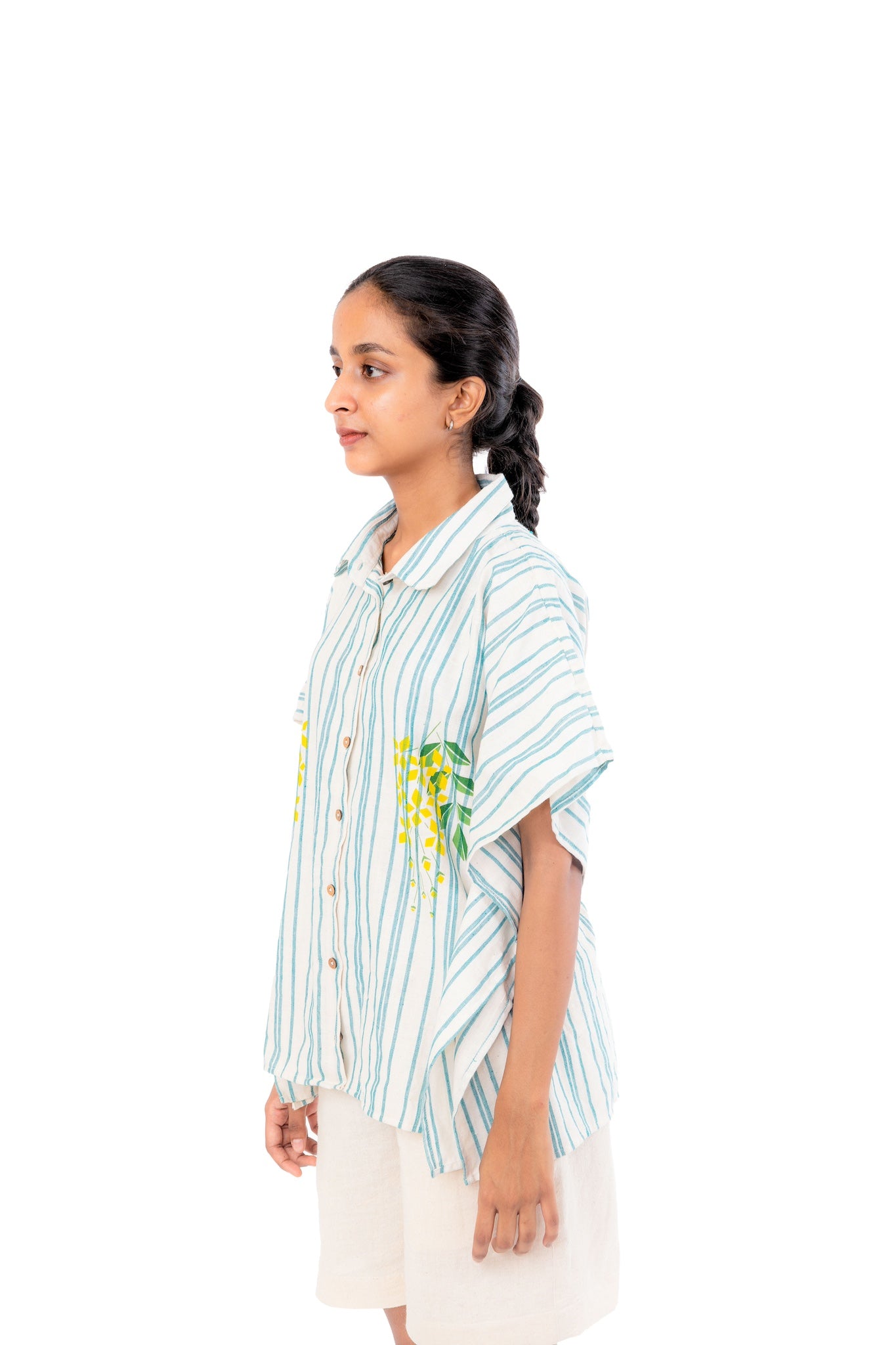 Handloom Cotton Kaftan Shirt