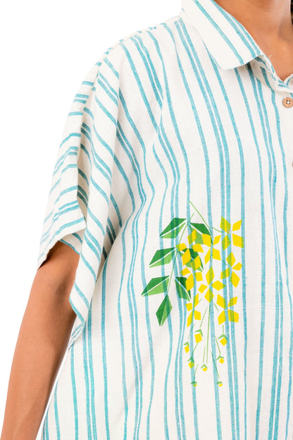 Handloom Cotton Kaftan Shirt