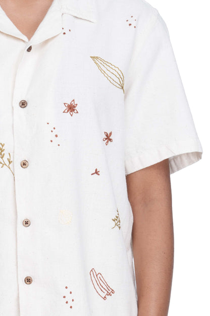 Hand Embroidered Unisex All Over Spices Handloom Shirt