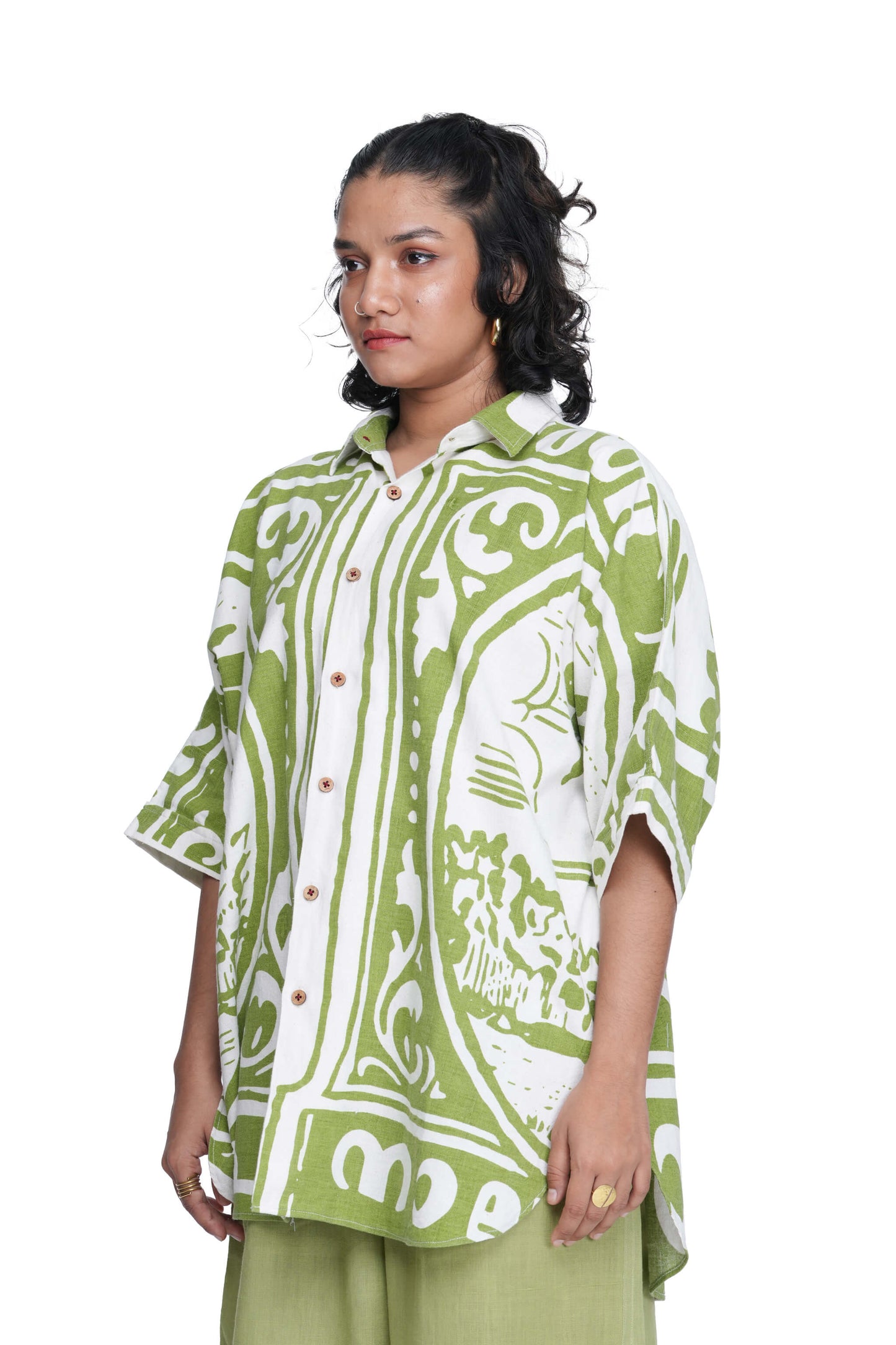 Four Pies Matcha Green Shirt.