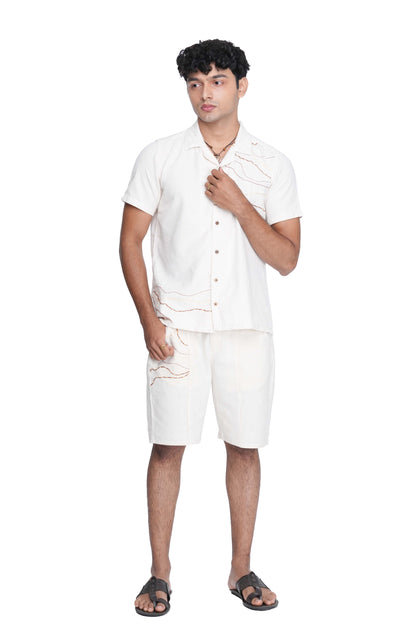 Spice Route Hand Embroidered Shirt
