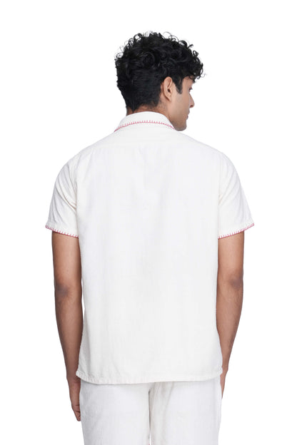 Hand Embroidered Unisex Chilli Handloom Shirt
